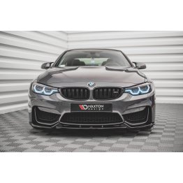 Накладка сплиттер на передний бампер на BMW M4 F82