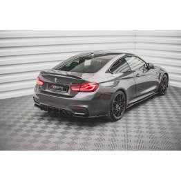 Накладки сплиттеры боковые на задний бампер на BMW M4 F82