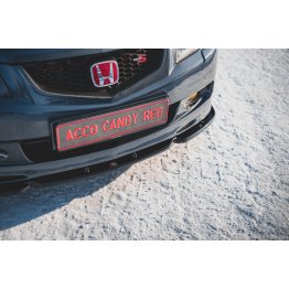 Накладка сплиттер на передний бампер на Honda Accord VII Type S