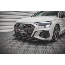 Накладка сплиттер на передний бампер на Audi A3 S-Line / S3 8Y