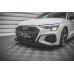 Накладка сплиттер на передний бампер на Audi A3 S-Line / S3 8Y