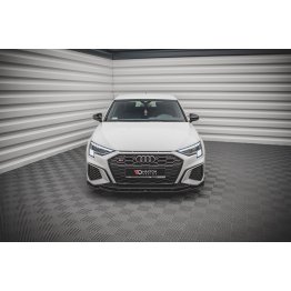 Накладка сплиттер на передний бампер на Audi A3 S-Line / S3 8Y