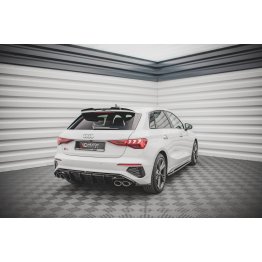 Накладки сплиттеры боковые на задний бампер на Audi A3 S-Line / S3 8Y