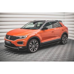 Накладки сплиттеры на пороги на VW T-Roc I