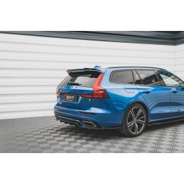 Накладка сплиттер на спойлер багажника на Volvo V60 III R-Design