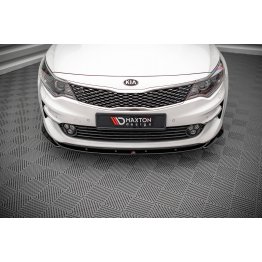 Накладка сплиттер на передний бампер на Kia Optima IV