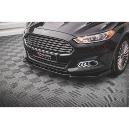 Накладка сплиттер на передний бампер на Ford Mondeo V