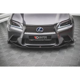 Накладка сплиттер на передний бампер на Lexus GS IV F Sport