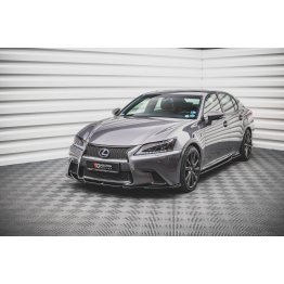 Накладки сплиттеры на пороги на Lexus GS IV F Sport