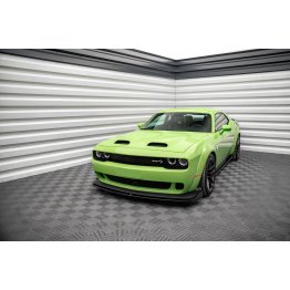 Накладка сплиттер на передний бампер на Dodge Challenger III SRT Hellcat