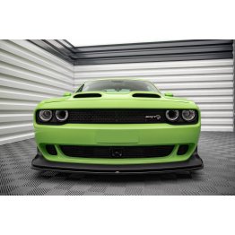 Накладка сплиттер на передний бампер на Dodge Challenger III SRT Hellcat