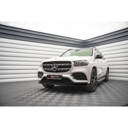 Накладка сплиттер на передний бампер на Mercedes GLS X167 AMG-Line