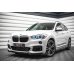 Накладка сплиттер на передний бампер на BMW X1 F48 M-Pack