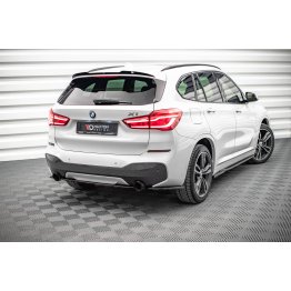 Накладка сплиттер на задний бампер на BMW X1 F48 M-Pack