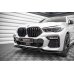 Накладка сплиттер на передний бампер на BMW X6 G06 M-Pack