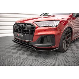 Накладка сплиттер на передний бампер на Audi Q7 4M S-Line / SQ7 4M рестайл