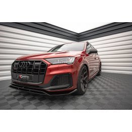 Накладка сплиттер на передний бампер на Audi Q7 4M S-Line / SQ7 4M рестайл