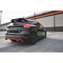 Накладка сплиттер на спойлер багажника на Ford Focus III ST-Line рестайл