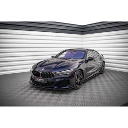 Накладка сплиттер на передний бампер на BMW 8 G15 Coupe M-Pack / G16 Gran Coupe M-Pack