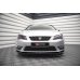 Накладка сплиттер на передний бампер на Seat Leon III