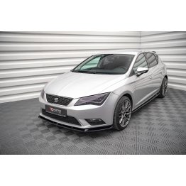 Накладка сплиттер на передний бампер на Seat Leon III