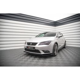 Накладка сплиттер на передний бампер на Seat Leon III