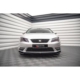 Накладка сплиттер на передний бампер на Seat Leon III