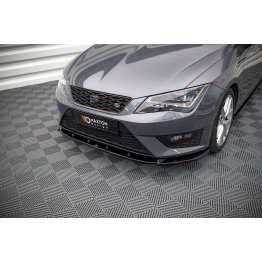 Накладка сплиттер на передний бампер на Seat Leon III FR / Cupra