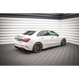 Накладки сплиттеры на пороги на Mercedes A W177 A35 AMG / AMG-Line