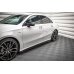 Накладки сплиттеры на пороги на Mercedes A W177 A35 AMG / AMG-Line