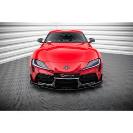 Накладка сплиттер на передний бампер на Toyota Supra V