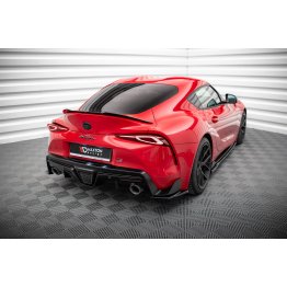 Накладки сплиттеры боковые на задний бампер на Toyota Supra V