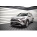 Накладка сплиттер на передний бампер на Toyota RAV4 V