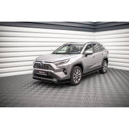 Накладки сплиттеры на пороги на Toyota RAV4 V