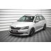 Накладка сплиттер на передний бампер на Skoda Fabia III