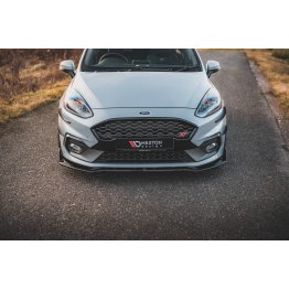 Накладка сплиттер на передний бампер на Ford Fiesta VIII ST / ST-Line