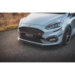 Накладка сплиттер на передний бампер на Ford Fiesta VIII ST / ST-Line