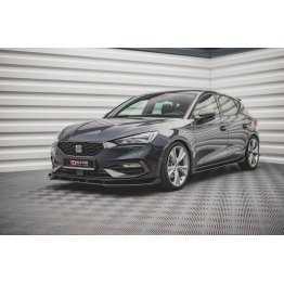 Накладки сплиттеры боковые на передний бампер на Seat Leon IV FR