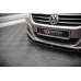 Накладка сплиттер на передний бампер на Volkswagen Passat CC