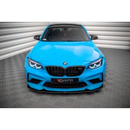 Накладка сплиттер на передний бампер на BMW M2 F87