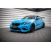 Накладка сплиттер на передний бампер на BMW M2 F87