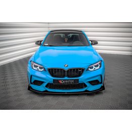 Накладка сплиттер на передний бампер на BMW M2 F87