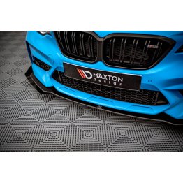 Накладка сплиттер на передний бампер на BMW M2 F87