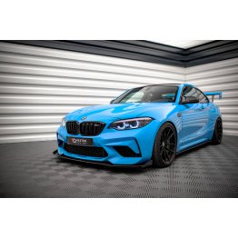 Накладка сплиттер на передний бампер на BMW M2 F87