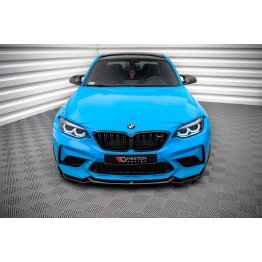 Накладка сплиттер на передний бампер на BMW M2 F87