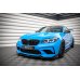 Накладка сплиттер на передний бампер на BMW M2 F87