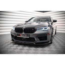 Накладка сплиттер на передний бампер на BMW M5 F90 LCI