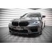 Накладка сплиттер на передний бампер на BMW M5 F90 LCI