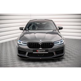 Накладка сплиттер на передний бампер на BMW M5 F90 LCI