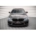 Накладка сплиттер на передний бампер на BMW M5 F90 LCI